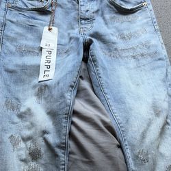 Purple jeans