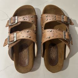 Freebird Asher Shoes Womens Size 8 Studded Leather Sandals Slides