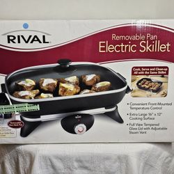 Rival Electric Skillet  S16RB 16"x12"