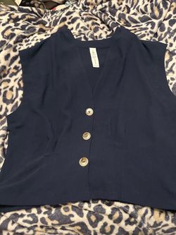 Navy blue blouse