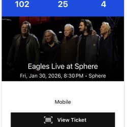 Eagles Concert Tickets /Sphere Las Vegas