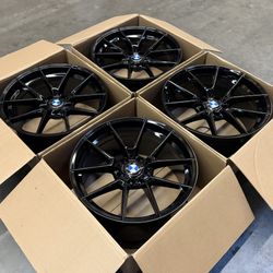 19” 763 M Performance Style Gloss Black Wheels Rims New 4X Set 19x9.5 5x120 Fits F30 F10 E90 