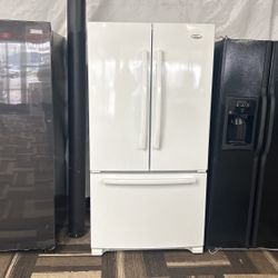 Whirlpool White French Door Fridge 25 Cubic 