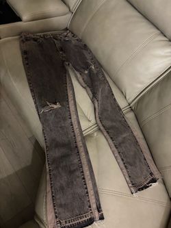 Distressed Gray Washed Skinny Jeans