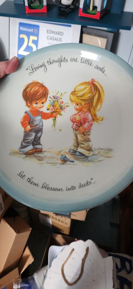 Vintage GiGi's Collectors Plate - Loving Thoughts - American Greetings 1972