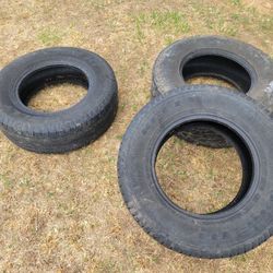 (3) Free Tires, 275 70R17 They Hold Air
