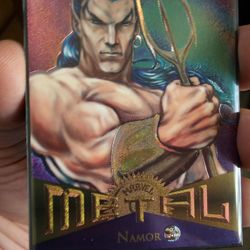 1995 Marvel Metal Mint Condition Base Set Namor Card