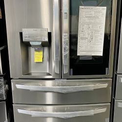 ✔️‼️LG  New Scratch&Dent Dark Stainless French Door 36” Width Fridge  $2800        -15%OFF‼️👀