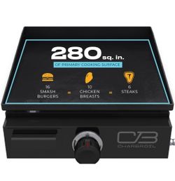 Charbroil 17" Performance Series Portable Tabletop 1 Burner Propane Gas Griddle, Black 24 NEW IN BOX