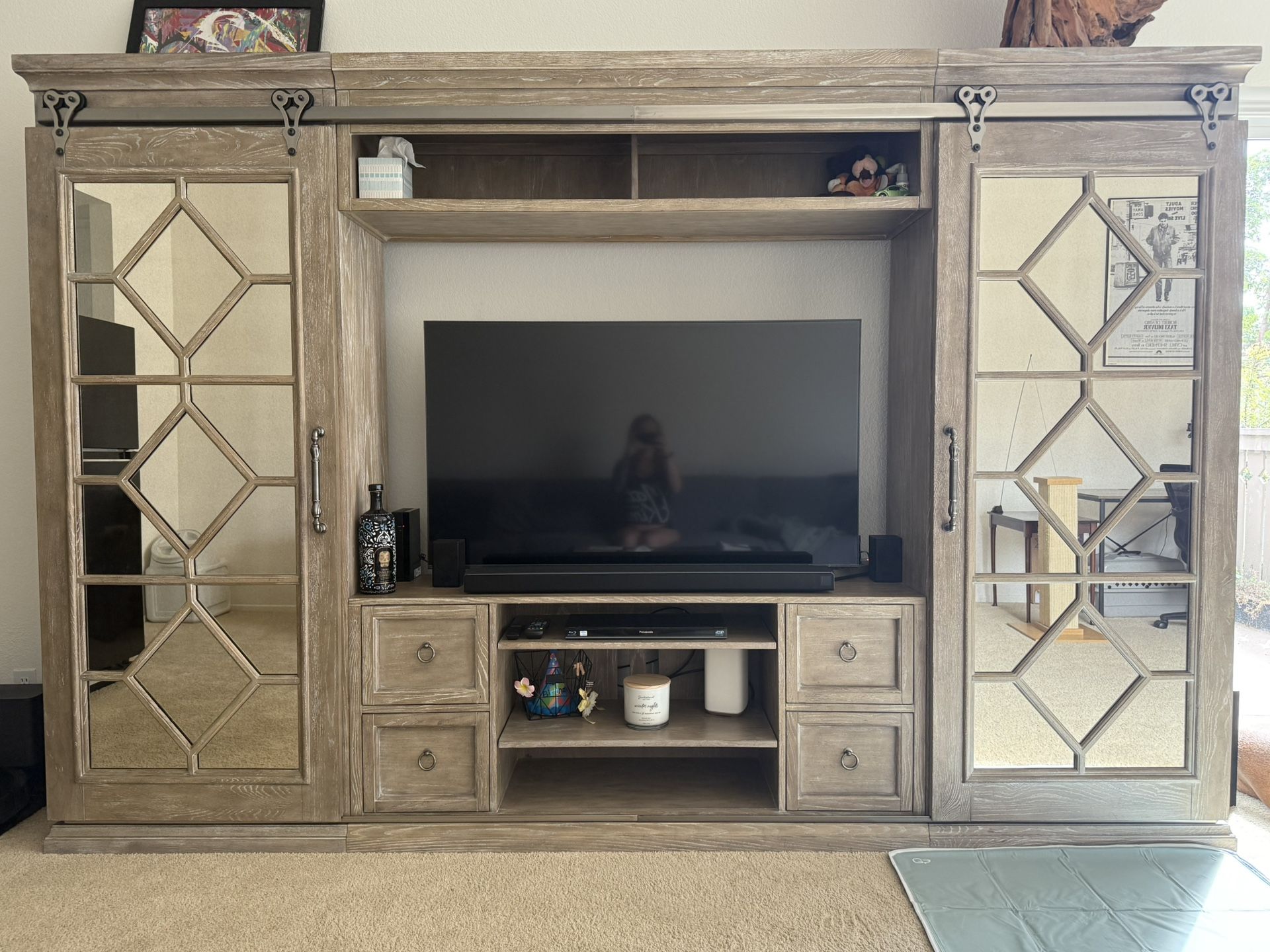 Entertainment Center w/ Bookshelves