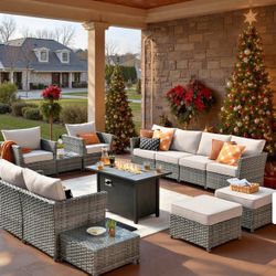 Brand New Patio Outdoor Furniture Set With Fire Pit 