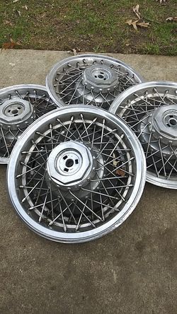 14 inch hubcaps off of a Buick
