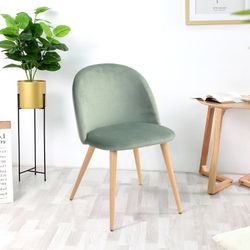 Homy Casa ZOMBA Velvet Cactus Dining Chairs, Set of 2 – Modern Upholstered Kitchen & Dining Room Chairs