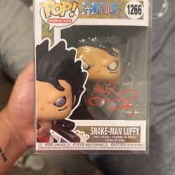 Signed Luffy Funk Pop 