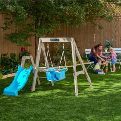 Children's Swing Set "My First Wooden Swing Set" By KidKraft