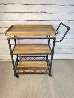 Industrial Style Bar Cart