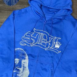 Blue Sdl Zip Up - Size Small