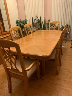 Dining table and China cabinet