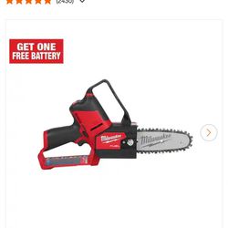 Milwaukee M12 FUEL 6 in. 12V Lithium-lon Brushless Electric Cordless Battery Pruning Saw HATCHET (Tool-Only)