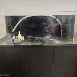 Used Innovative Marine NUVO Fusion Pro 30 Gallon AIO Aquarium Tank w/ Stand, MightyJet Pump