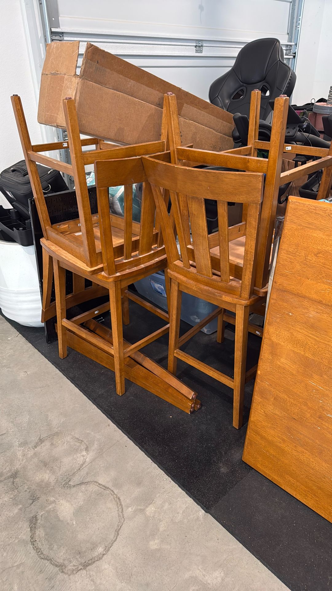 Free- Bar Height Dining Table And Chairs