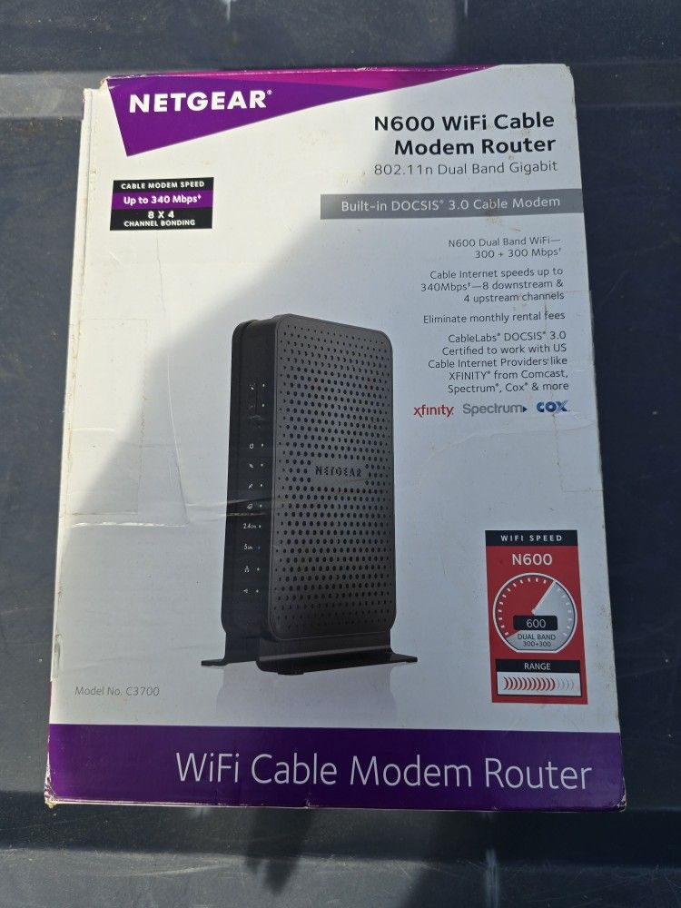Netgear N600 WiFi Cable Modem