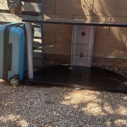 Metal And Glass Tv Stand 