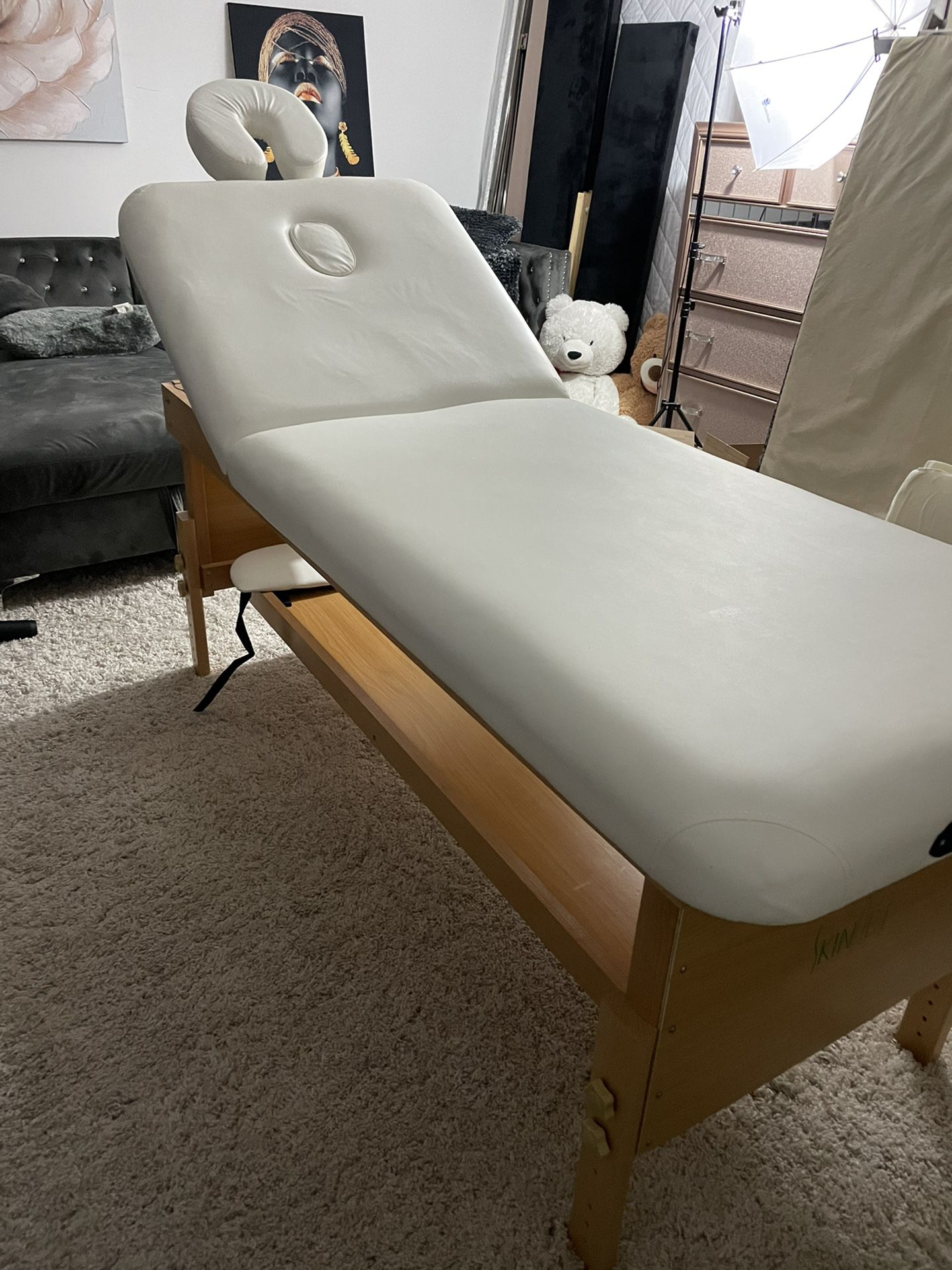 SKINACT Elegance Massage Table Facial Bed & Table