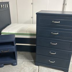 Boys Bedroom Set (4 Piece twin-75”x38)”