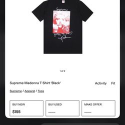 Supreme Tee Size Large 