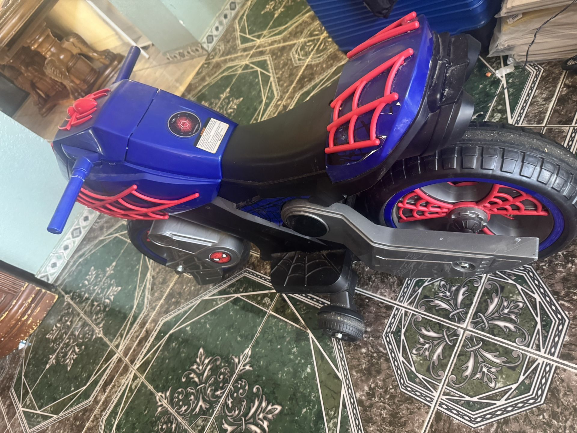Spiderman Kids Electric Motorcycle