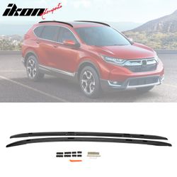 Fits 2017-2022 Honda CR-V OE Factory Style Top Roof Rack Rail Bar Aluminum Black 2PC