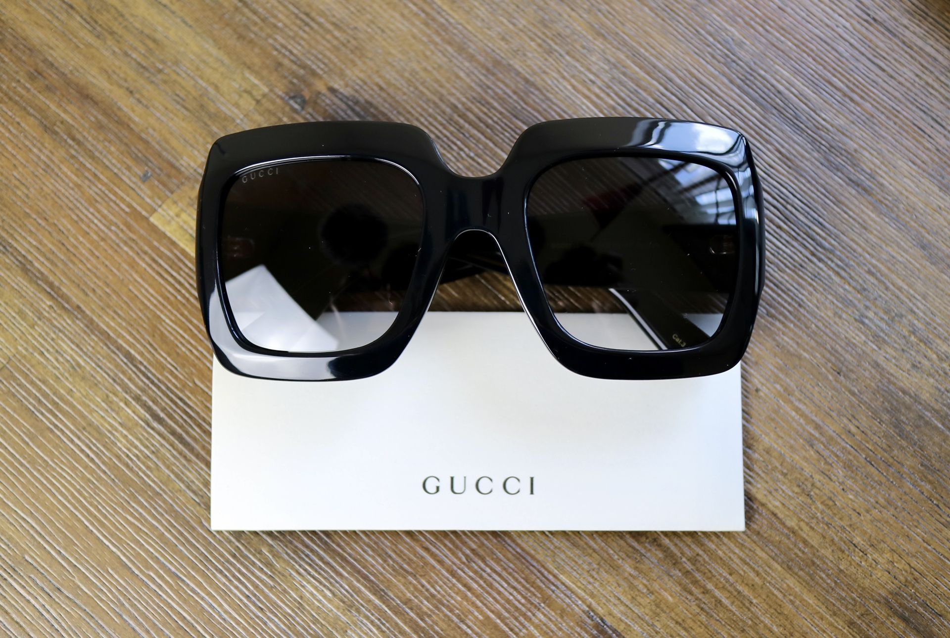 Gucci Oversized Square Sunglasses in Black