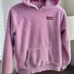 Levi's Girls Sherpa Hoodie | Fragrant Lilac | Cozy Oversized Fit | Y2K Aesthetic
