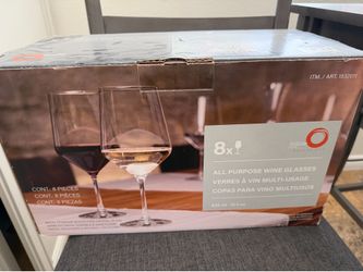 All purpose wine glasses - 8