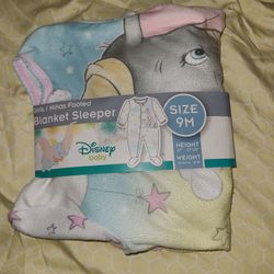 Disney baby Dumbo the elephant sleeping romper