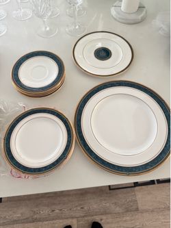 Nice china 6 piece place setting with extra plates
