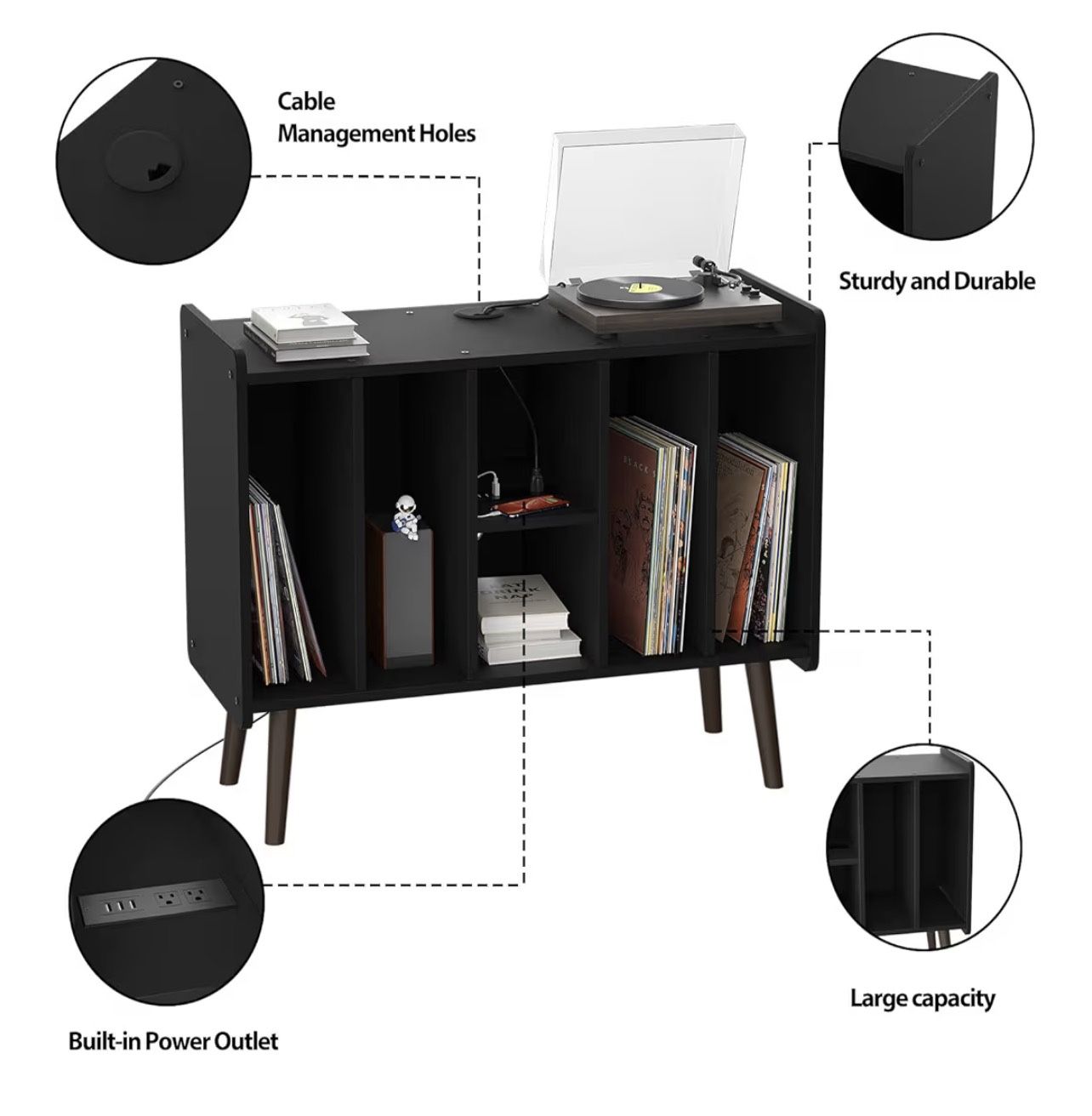 Unikito Record Player Stand