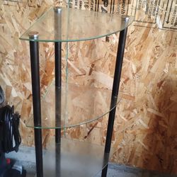 Corner Glass Table 