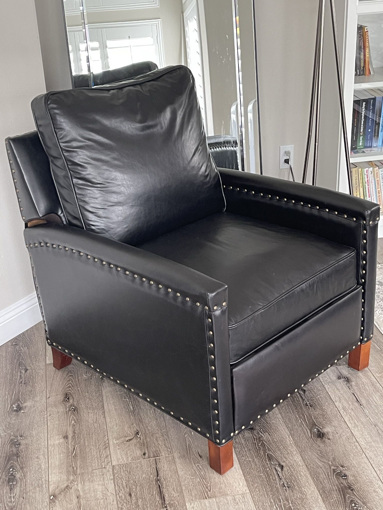 Pottery Barn Tyler Square Arm Leather Recliner