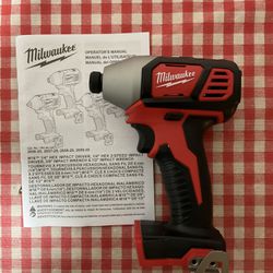 Milwaukee. M18 Lithium Ion Cordless 1/4” Impact Driver (Tool Only). 2656-20.