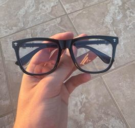 y2k chrome hearts inspired glasses