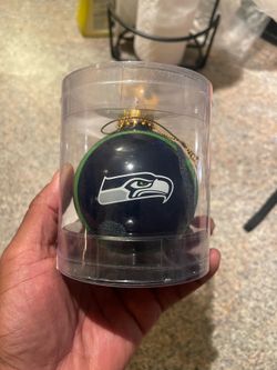 Seattle Seahawks NFL Glass Ball Ornament