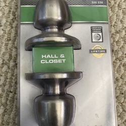 Defiant Hall and Closet Door Knob Brandywine Collection Stainless Steel 332 232