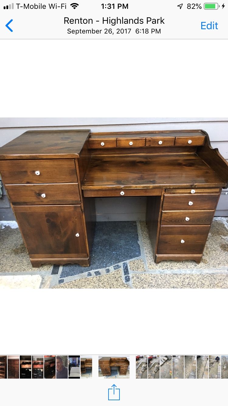 Oak desk Antique FREE