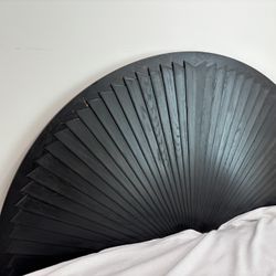 Stained black Queen Headboard