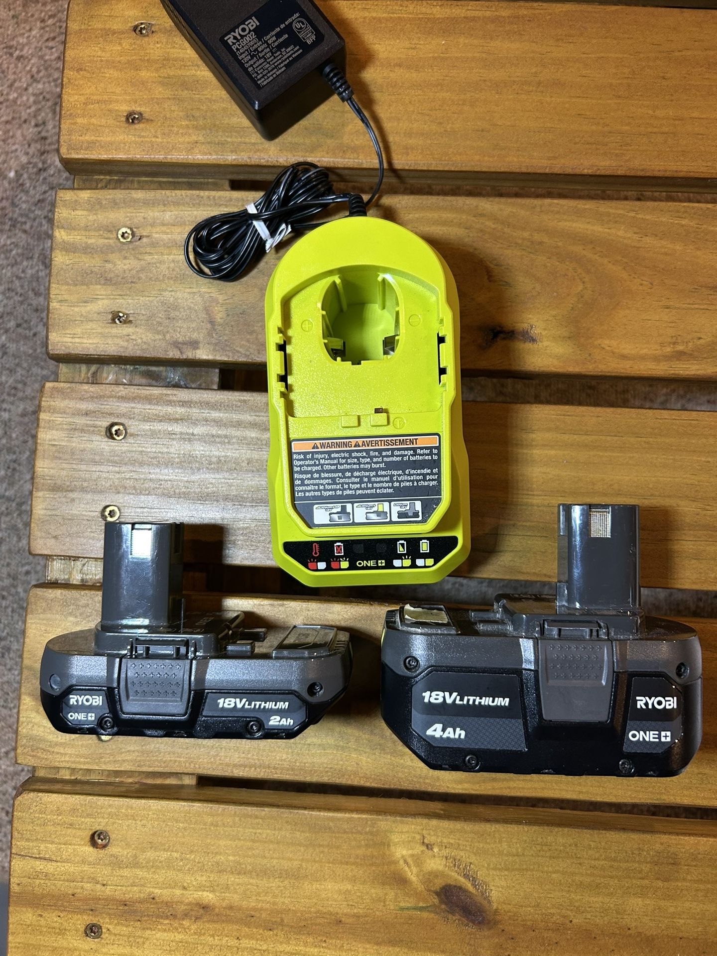 Ryobi 18v Batteries & Charger