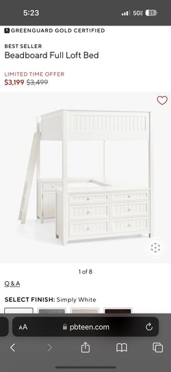 pottery barn desk bunk bed size full