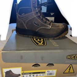 New Keen Boot Men’s  Fort Wayne 6" Waterproof Work Carbon Fiber Toe Brown