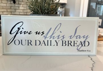 “Give Us This Day” Wall Sign
